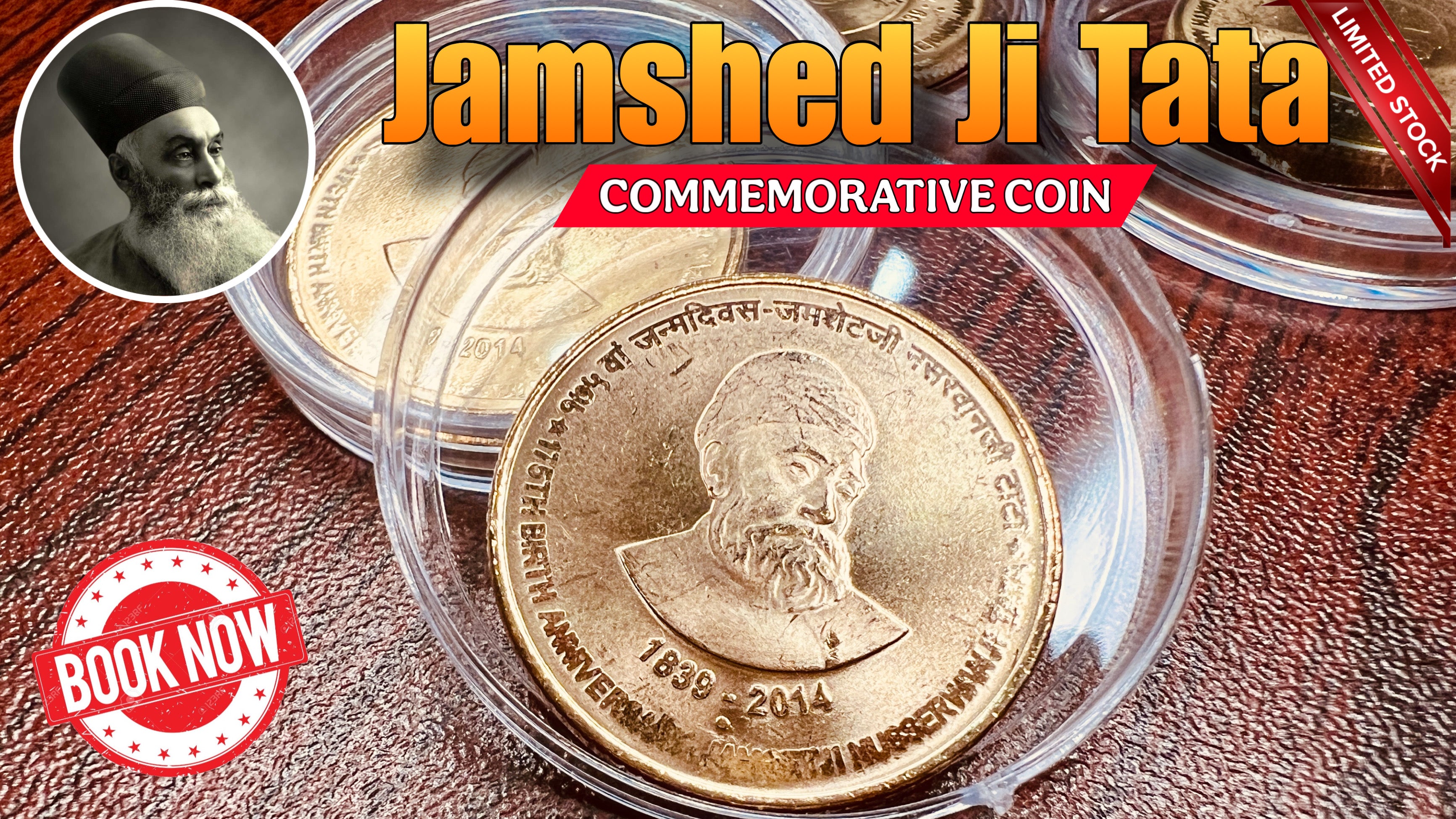 Jamshed Ji Tata Commemorative Coin